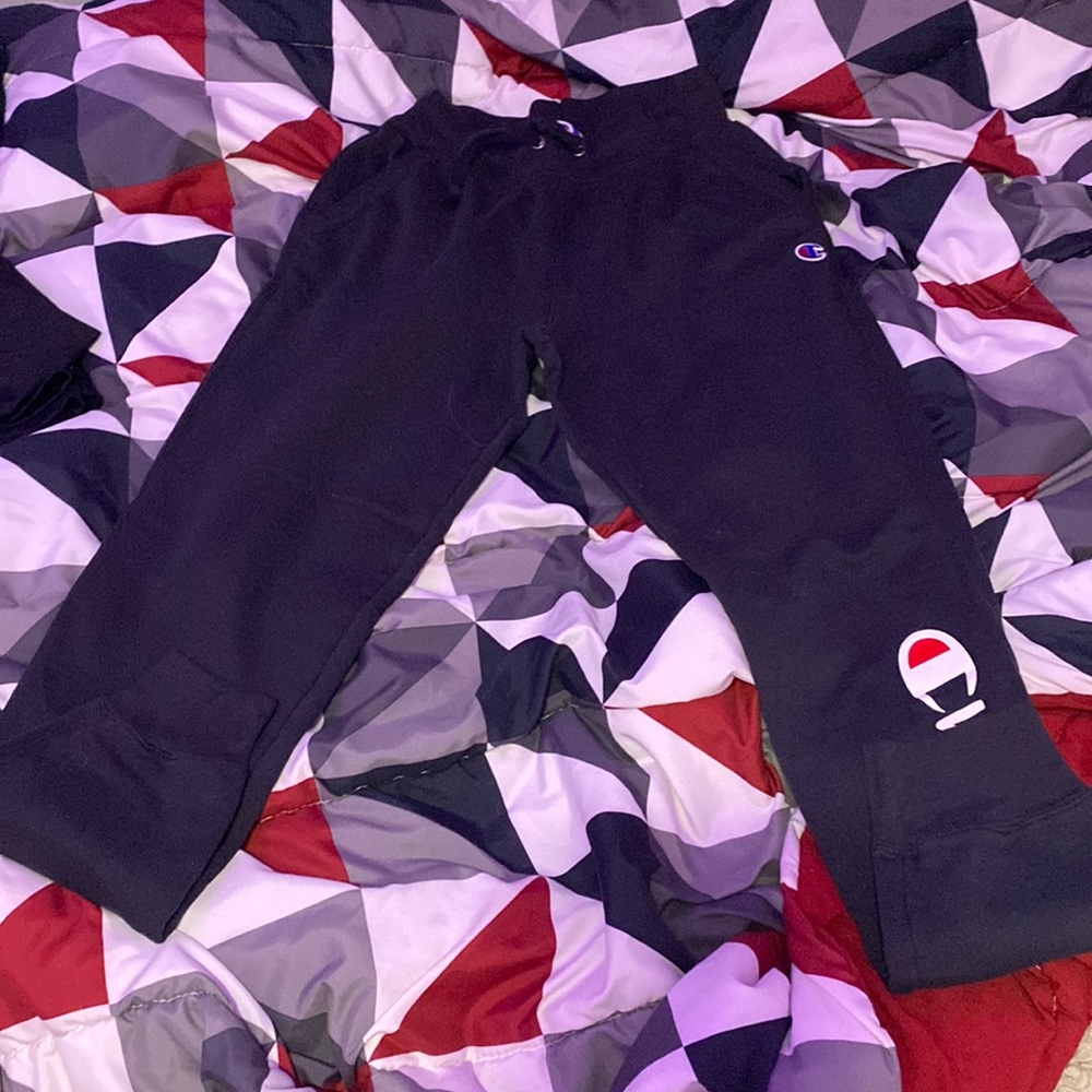 Another pair of black champion sweats